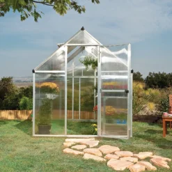 Palram - Canopia Mythos Silver 6x4 Greenhouse -Outdoor Garden palram canopia mythos silver 6x4 greenhouse7290103110901 06i bq