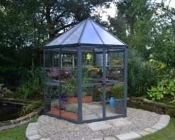 Palram - Canopia Oasis™ Grey 8x6 Greenhouse -Outdoor Garden palram canopia oasis grey 8x6 greenhouse7290108133837 01bq