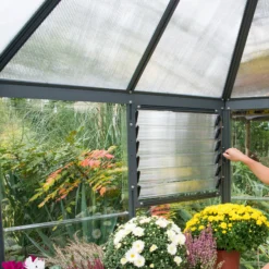 Palram - Canopia Oasis™ Grey 8x6 Greenhouse -Outdoor Garden palram canopia oasis grey 8x6 greenhouse7290108133837 02i bq