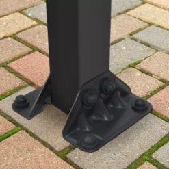 Palram - Canopia Olympia Grey Non-retractable Awning, (L)8.6m (H)3.05m (W)2.95m -Outdoor Garden palram canopia olympia grey non retractable awning l 8 6m h 3 05m w 2 95m7290108134353 02i bq