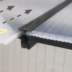 Palram - Canopia Olympia Grey Non-retractable Awning, (L)8.6m (H)3.05m (W)2.95m -Outdoor Garden palram canopia olympia grey non retractable awning l 8 6m h 3 05m w 2 95m7290108134353 05i bq