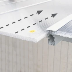 Palram - Canopia Olympia White Non-retractable Awning, (L)5.46m (H)3.05m (W)2.95m -Outdoor Garden palram canopia olympia white non retractable awning l 5 46m h 3 05m w 2 95m7290108134018 06i bq