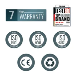 Palram - Canopia Sierra Grey Non-retractable Awning, (L)4.48m (H)3m (W)2.28m -Outdoor Garden palram canopia sierra grey non retractable awning l 4 48m h 3m w 2 28m7290108138535 02t bq