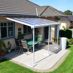 Palram - Canopia Sierra White Non-retractable Awning, (L)4.34m (H)3.05m (W)2.99m -Outdoor Garden palram canopia sierra white non retractable awning l 4 34m h 3 05m w 2 99m7290108130287 02i bq