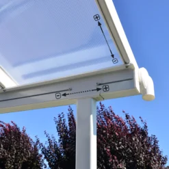 Palram - Canopia Sierra White Non-retractable Awning, (L)4.34m (H)3.05m (W)2.99m -Outdoor Garden palram canopia sierra white non retractable awning l 4 34m h 3 05m w 2 99m7290108130287 06i bq