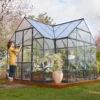 Palram - Canopia Victory Dark Grey 12x10 Greenhouse -Outdoor Garden palram canopia victory dark grey 12x10 greenhouse7290103121914 02i bq