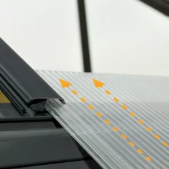 Palram - Canopia Victory Dark Grey 12x10 Greenhouse -Outdoor Garden palram canopia victory dark grey 12x10 greenhouse7290103121914 36c