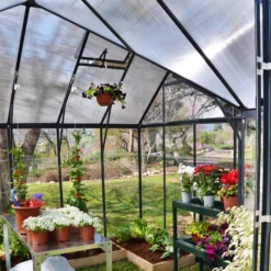 Palram - Canopia Victory Dark Grey 12x10 Greenhouse -Outdoor Garden palram canopia victory dark grey 12x10 greenhouse7290103121914 39c