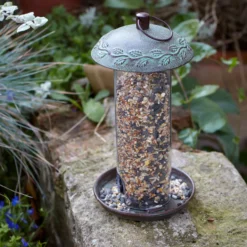 Peckish Secret Garden Steel Seed Green Bird Feeder 0.7L -Outdoor Garden peckish secret garden steel seed green bird feeder 0 7l5060235442469 02c
