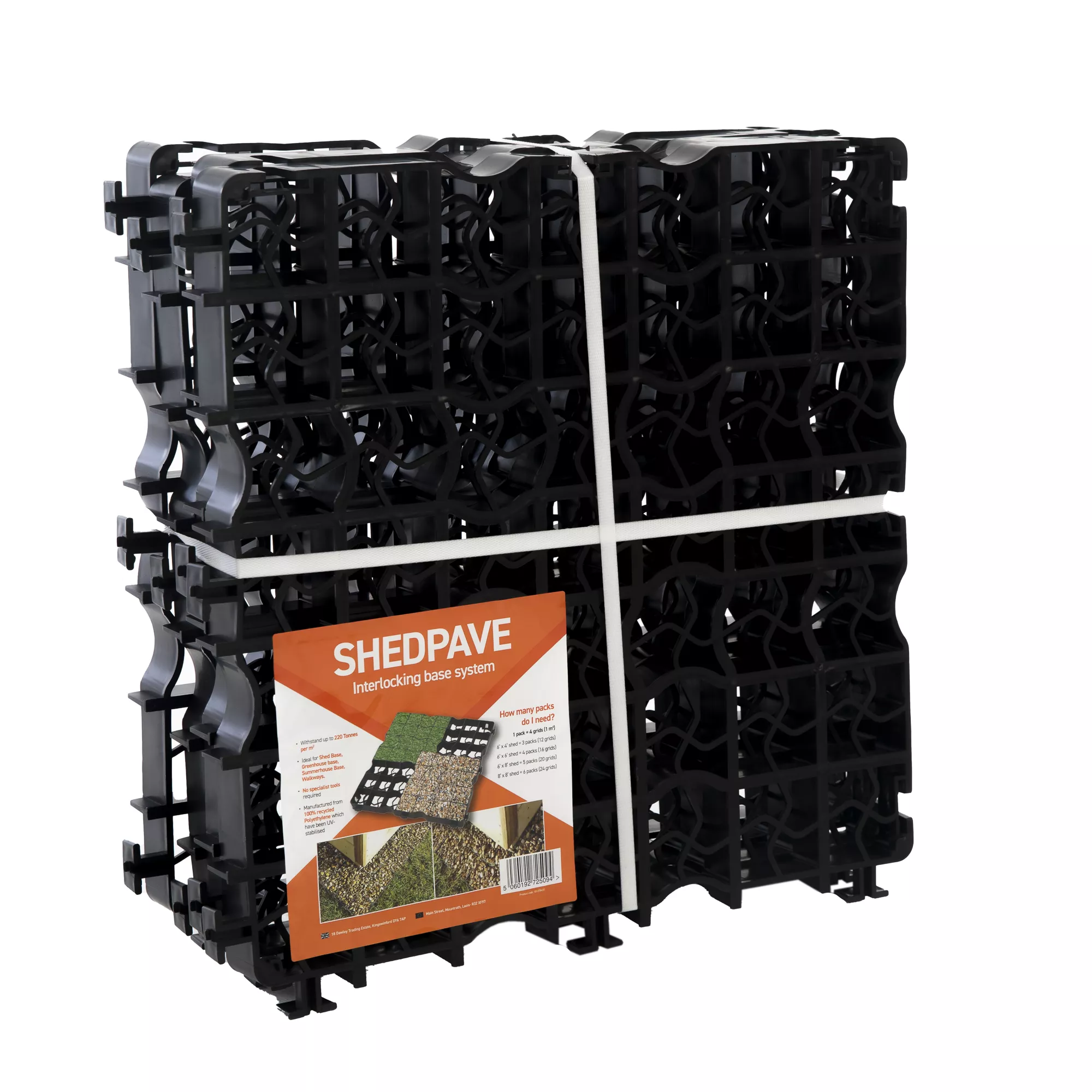 Plastic Interlocking Shed Base (W) 49cm X (L) 49cm , Pack Of 4 6 Plastic Interlocking Shed Base (W) 49cm X (L) 49cm , Pack Of 4 - Image 4