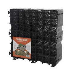 Plastic Interlocking Shed Base (W) 49cm X (L) 49cm , Pack Of 4 15 Plastic Interlocking Shed Base (W) 49cm X (L) 49cm , Pack Of 4 -Outdoor Garden plastic interlocking shed base w 49cm x l 49cm pack of 45060192725094 05c bq