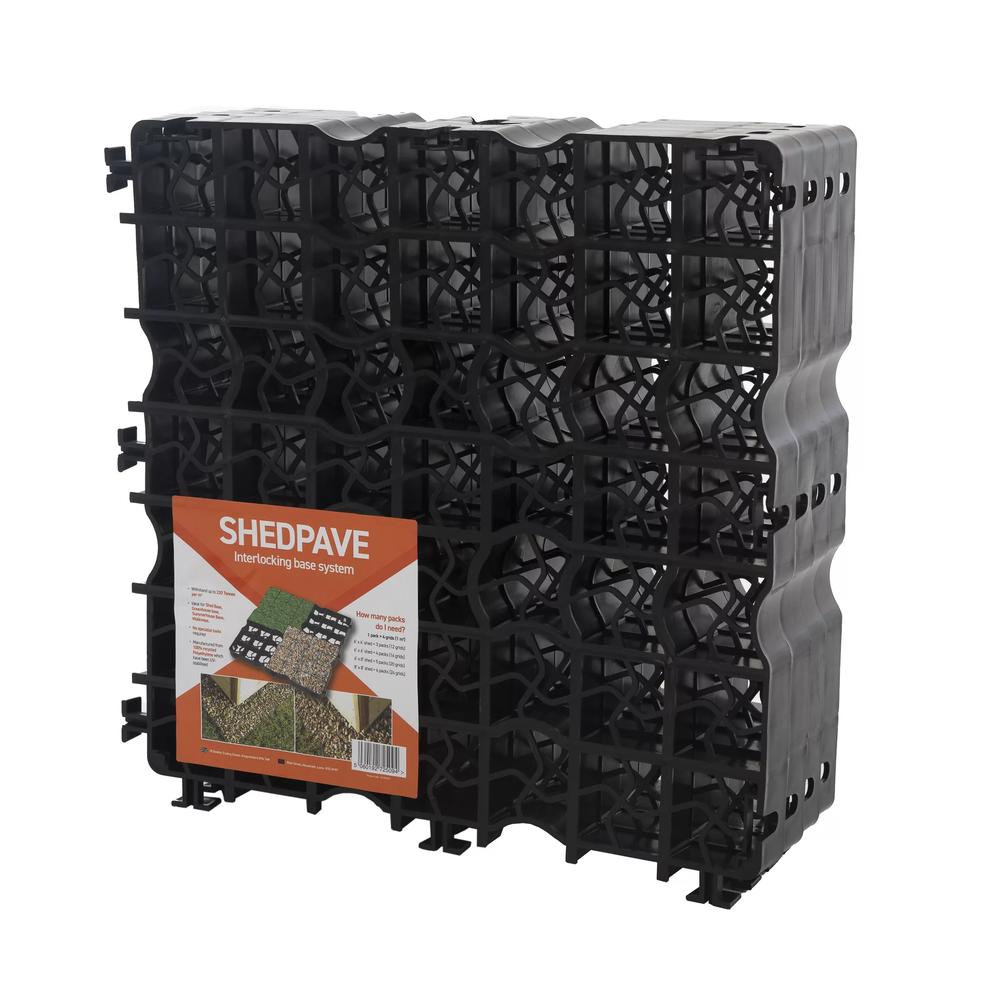 Plastic Interlocking Shed Base (W) 49cm X (L) 49cm , Pack Of 4 7 Plastic Interlocking Shed Base (W) 49cm X (L) 49cm , Pack Of 4 - Image 5