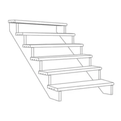 Richard Burbidge Redwood Deck Step (W)1066mm (T)40mm, Set Of 8 -Outdoor Garden richard burbidge redwood deck step w 1066mm t 40mm set of 85000473080375 01t BQ