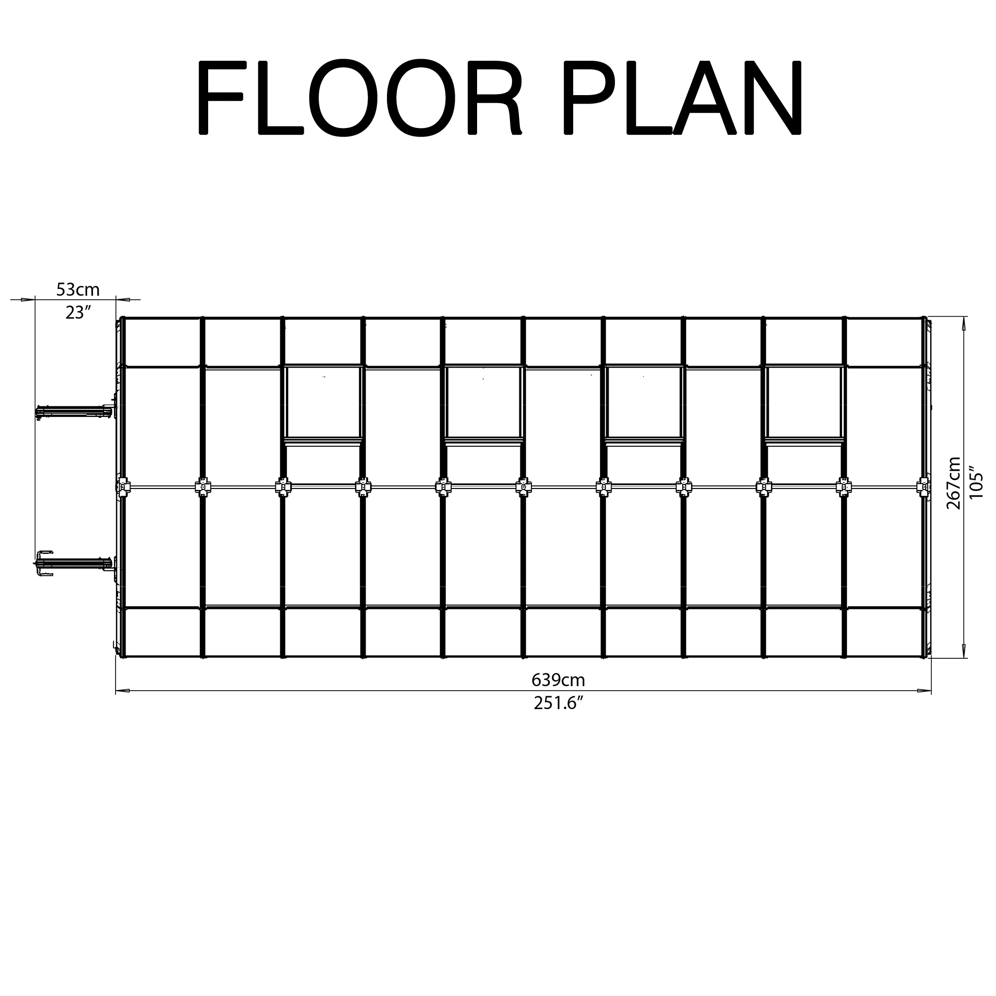 Rion Grand Gardner Green 8x20 Greenhouse 10 Rion Grand Gardner Green 8x20 Greenhouse - Image 8