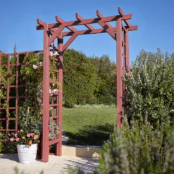 Rowlinson Square Top Softwood Arch -Outdoor Garden rowlinson square top softwood arch5013856000846 02i