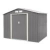 Rowlinson Trentvale 8x6 Apex Light Grey Metal Shed 1 Rowlinson Trentvale 8x6 Apex Light Grey Metal Shed -Outdoor Garden rowlinson trentvale 8x6 apex light grey metal shed5013856206217 01c bq