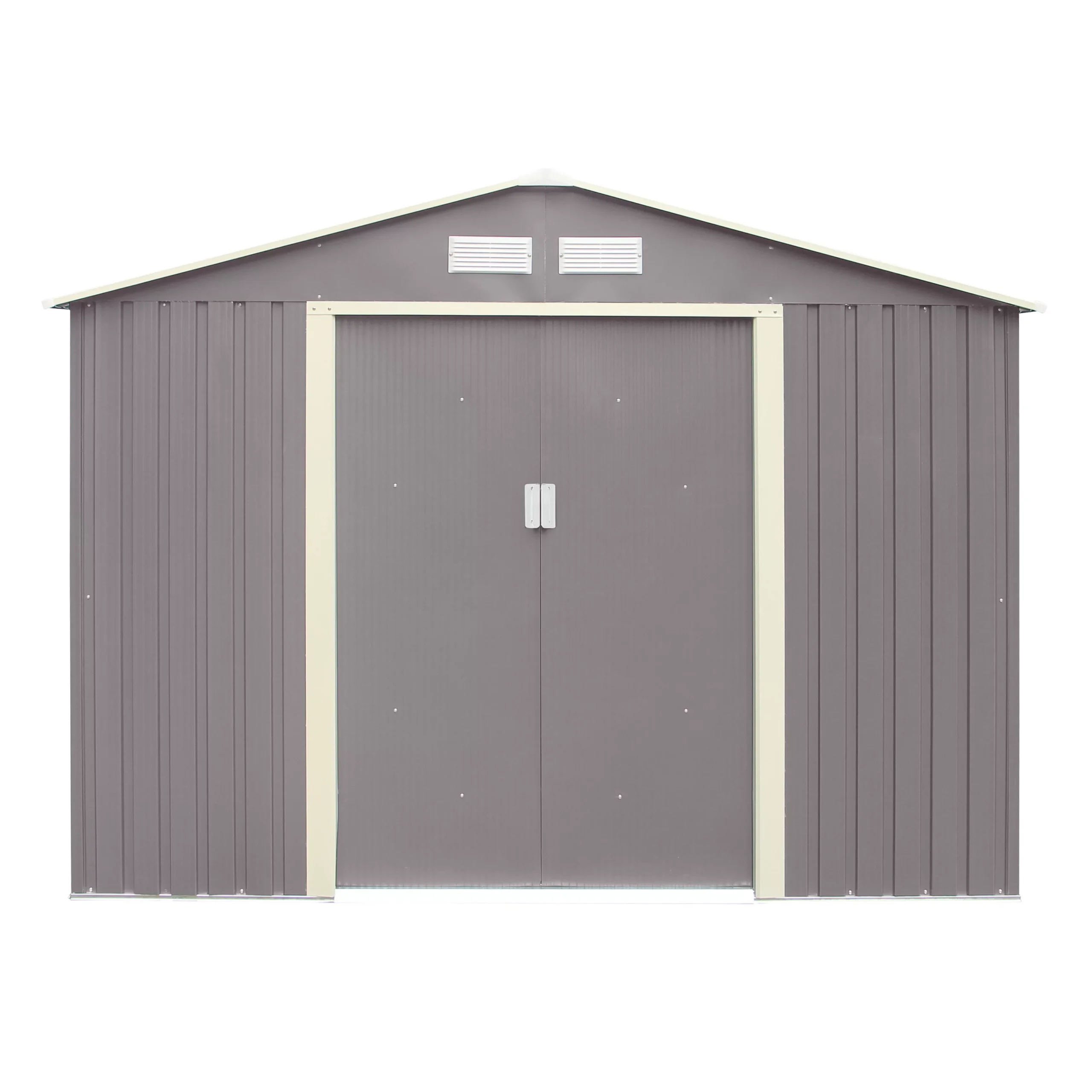 Rowlinson Trentvale 8x6 Apex Light Grey Metal Shed 4 Rowlinson Trentvale 8x6 Apex Light Grey Metal Shed - Image 2