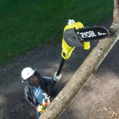 Ryobi ONE+ 18V Cordless Pole Saw RPP182020 -Outdoor Garden ryobi one 18v cordless pole saw rpp1820204892210216922 01i bq