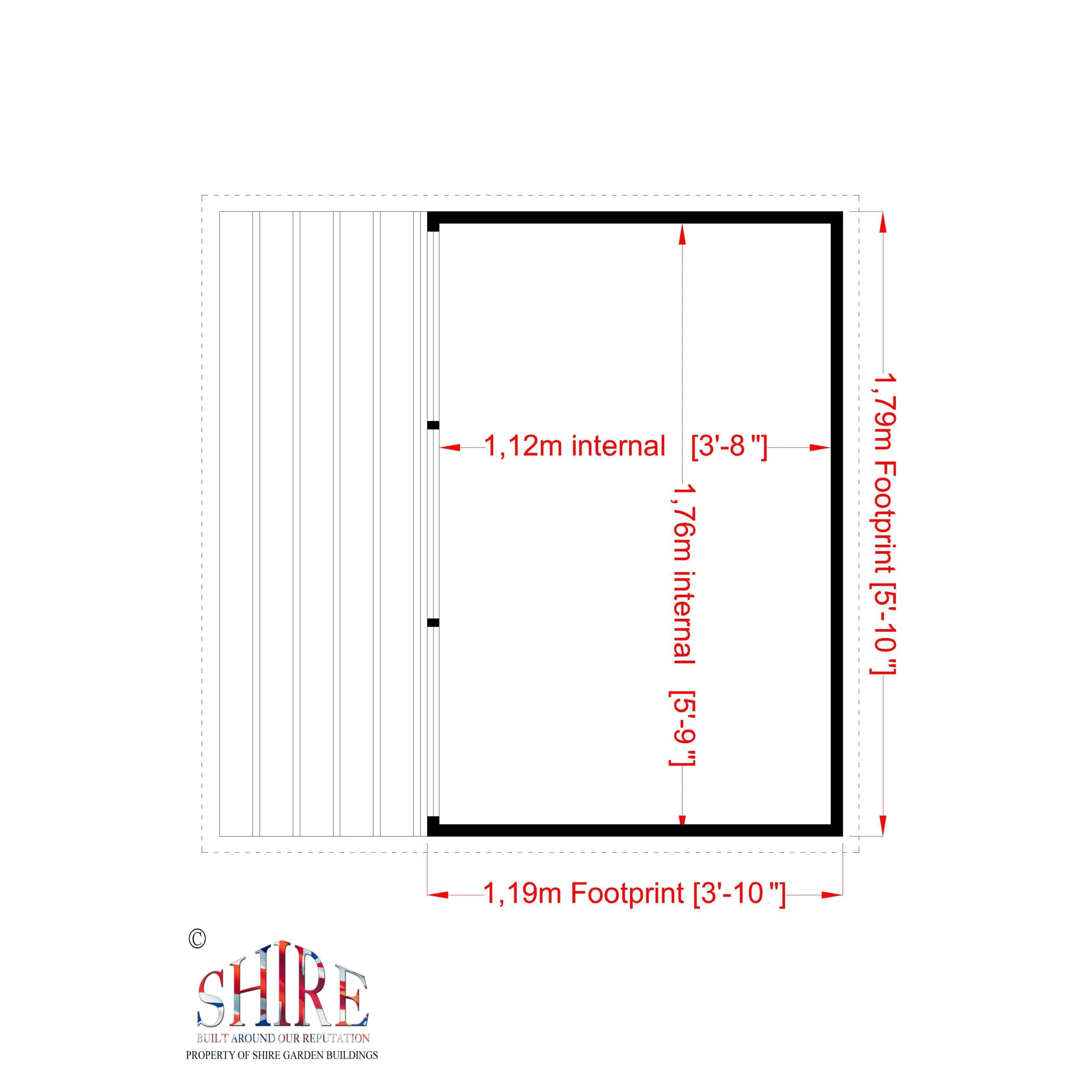Shire 6x4 Jailhouse Whitewood Pine Playhouse Assembly Required 5 Shire 6x4 Jailhouse Whitewood Pine Playhouse Assembly Required - Image 3
