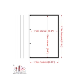 Shire 6x4 Jailhouse Whitewood Pine Playhouse Assembly Service Included -Outdoor Garden shire 6x4 jailhouse whitewood pine playhouse assembly service included5019804111701 03t