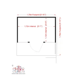 Shire 6x6 Stork Whitewood Pine Playhouse Assembly Required -Outdoor Garden shire 6x6 stork whitewood pine playhouse assembly required5019804111756 02t