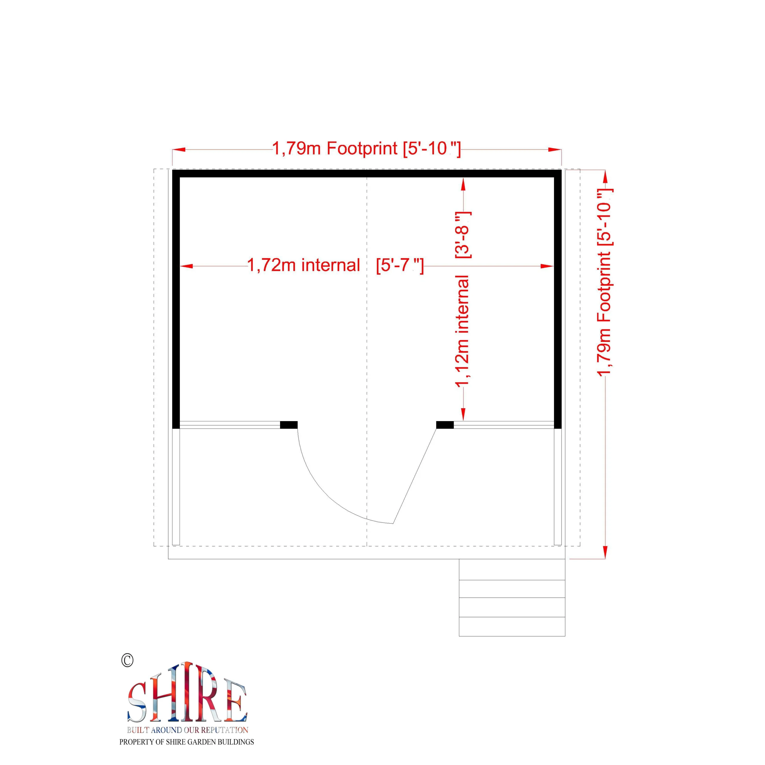 Shire 6x6 Stork Whitewood Pine Playhouse Assembly Service Included 7 Shire 6x6 Stork Whitewood Pine Playhouse Assembly Service Included - Image 5