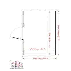 Shire 8x6 Cottage Whitewood Pine Playhouse Assembly Service Included -Outdoor Garden shire 8x6 cottage whitewood pine playhouse assembly service included5019804111824 02t