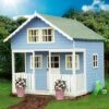 Shire 8x9 Lodge Whitewood Pine Playhouse Assembly Service Included -Outdoor Garden shire 8x9 lodge whitewood pine playhouse assembly service included5019804111848 01i