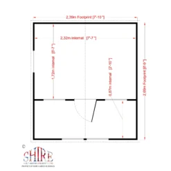 Shire 8x9 Lodge Whitewood Pine Playhouse Assembly Service Included -Outdoor Garden shire 8x9 lodge whitewood pine playhouse assembly service included5019804111848 02t
