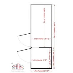 Shire Animal House, (H)1.67m (W)1.19m (D)1.19m -Outdoor Garden shire animal house h 1 67m w 1 19m d 1 19m5019804111961 03t