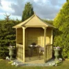 Shire Arbour, (H)2600mm (W)2160mm (D)1870mm - Assembly Required -Outdoor Garden shire arbour h 2600mm w 2160mm d 1870mm assembly required5060437982206 01i bq