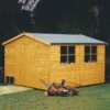 Shire Bison 10x8 Apex Shiplap Wooden Workshop -Outdoor Garden shire bison 10x8 apex shiplap wooden workshop5019804119035 01i bq