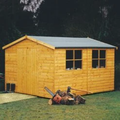Shire Bison 10x8 Apex Shiplap Wooden Workshop