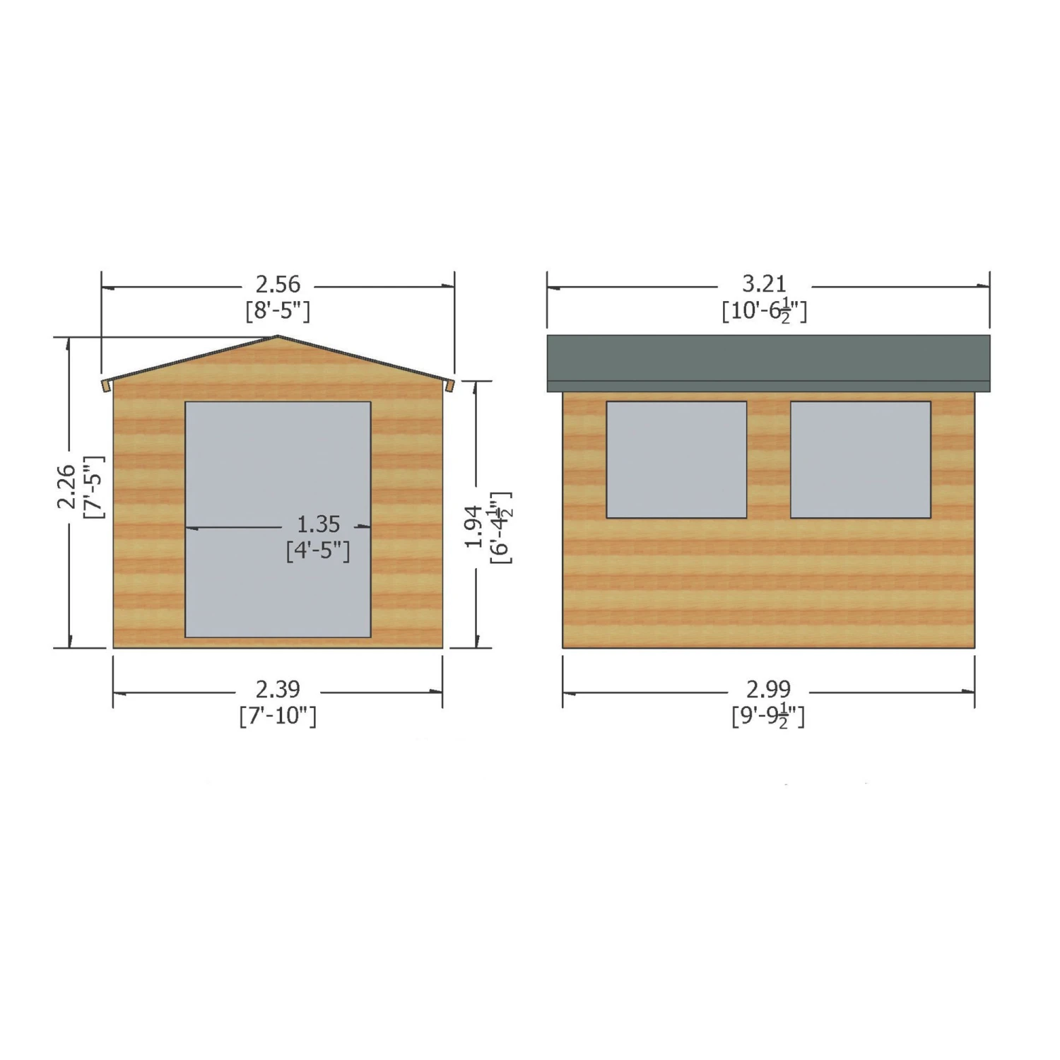 Shire Bison 10x8 Apex Shiplap Wooden Workshop 4 Shire Bison 10x8 Apex Shiplap Wooden Workshop - Image 2