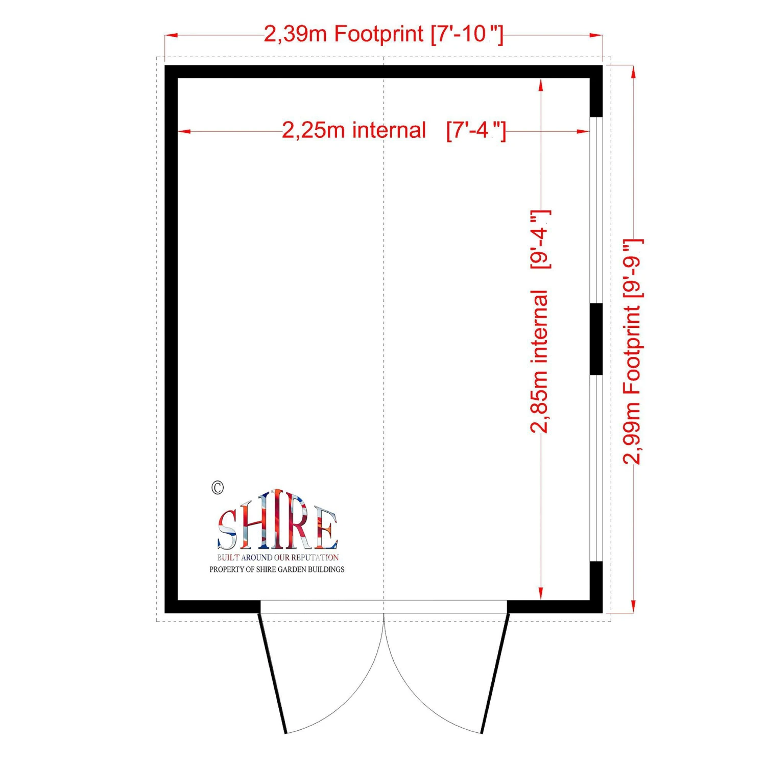 Shire Bison 10x8 Apex Shiplap Wooden Workshop 5 Shire Bison 10x8 Apex Shiplap Wooden Workshop - Image 3