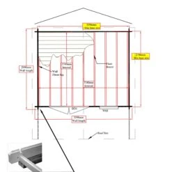 Shire Cannock 10x12 Ft Apex Tongue & Groove Wooden Cabin With Felt Tile Roof - Assembly Service Included -Outdoor Garden shire cannock 10x12 ft apex tongue groove wooden cabin with felt tile roof assembly service included5019804111350 03t