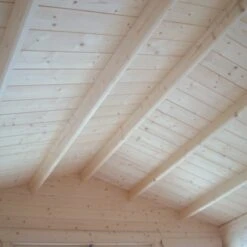 Shire Cannock 12x8 Toughened Glass Apex Tongue & Groove Wooden Cabin - Base Not Included -Outdoor Garden shire cannock 12x8 toughened glass apex tongue groove wooden cabin base not included5019804311286 37c