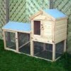 Shire Country Hutch & Run, (H)1.34m (W)0.72m (D)0.72m -Outdoor Garden shire country hutch run h 1 34m w 0 72m d 0 72m5019804111930 01i