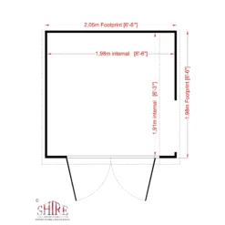 Shire Dutch 7x7 Ft Dutch Apex Shiplap Wooden Shed With Floor -Outdoor Garden shire dutch 7x7 ft dutch apex shiplap wooden shed with floor5019804112265 04t