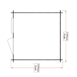 Shire Hartley 8x8 Apex Tongue & Groove Wooden Cabin - Assembly Service Included -Outdoor Garden shire hartley 8x8 apex tongue groove wooden cabin assembly service included5019804198818 02t