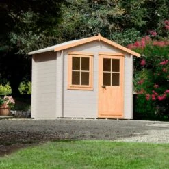 Shire Hartley 8x8 Apex Tongue & Groove Wooden Cabin - Assembly Service Included -Outdoor Garden shire hartley 8x8 apex tongue groove wooden cabin assembly service included5019804198818 03i bq