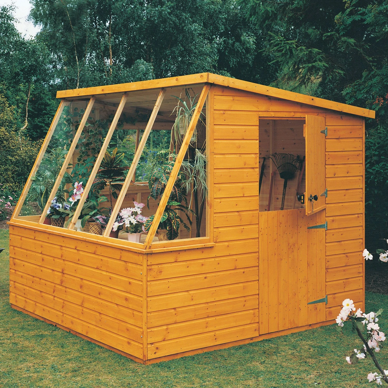 Shire Iceni 8x8 Ft Pent Shiplap Wooden Shed With Floor 3 Shire Iceni 8x8 Ft Pent Shiplap Wooden Shed With Floor