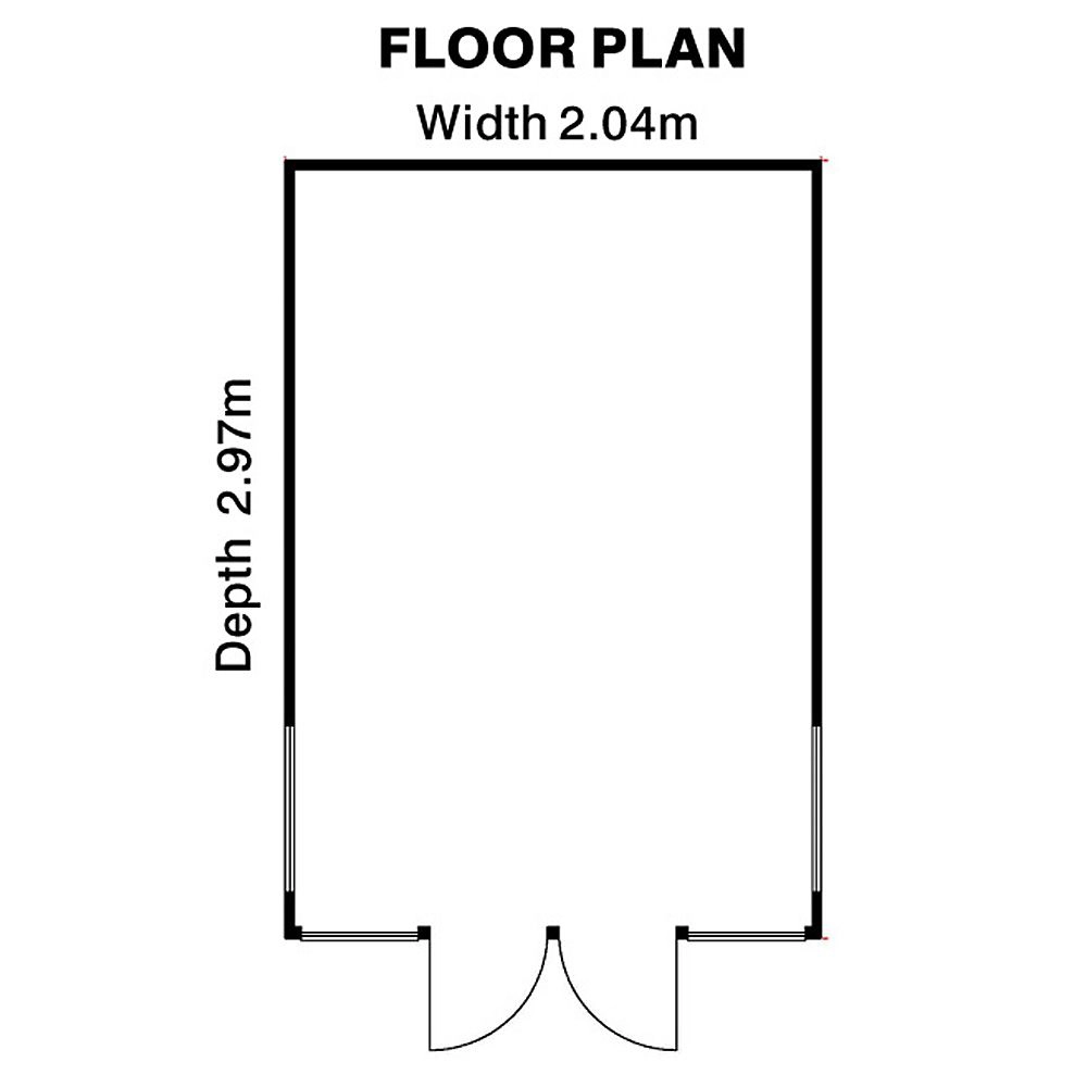 Shire Kensington 10x7 Glass Apex Shiplap Wooden Summer House - Base Not Included 9 Shire Kensington 10x7 Glass Apex Shiplap Wooden Summer House - Base Not Included - Image 7