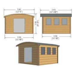 Shire Kilburn 12x12 Ft Toughened Glass Curved Tongue & Groove Wooden Cabin 7 Shire Kilburn 12x12 Ft Toughened Glass Curved Tongue & Groove Wooden Cabin -Outdoor Garden shire kilburn 12x12 ft toughened glass curved tongue groove wooden cabin5019804119660 02t bq