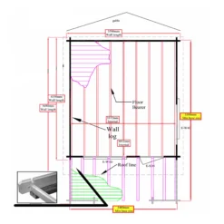 Shire Kinver 12x14 Toughened Glass Apex Tongue & Groove Wooden Cabin - Base Not Included -Outdoor Garden shire kinver 12x14 toughened glass apex tongue groove wooden cabin base not included5019804111404 02t