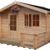 Shire Kinver 14x14 Glass Apex Tongue & Groove Wooden Cabin - Base Not Included -Outdoor Garden shire kinver 14x14 glass apex tongue groove wooden cabin base not included5019804114191 01c bq