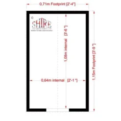 Shire Large Sark Kennel, (H)0.87m (W)0.71m (D)1.15m -Outdoor Garden shire large sark kennel h 0 87m w 0 71m d 1 15m5019804111862 03t