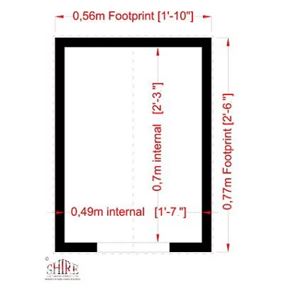 Shire Little Sark Kennel, (H)0.67m (W)0.56m (D)0.76m 4 Shire Little Sark Kennel, (H)0.67m (W)0.56m (D)0.76m - Image 2
