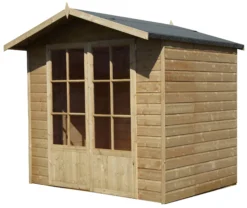 Shire Lumley 7x5 Glass Apex Shiplap Wooden Summer House - Base Not Included -Outdoor Garden shire lumley 7x5 glass apex shiplap wooden summer house base not included5397007006377 01c bq