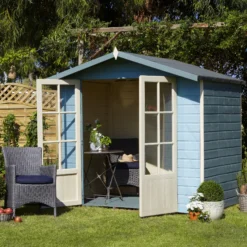 Shire Lumley 7x5 Glass Apex Shiplap Wooden Summer House - Base Not Included -Outdoor Garden shire lumley 7x5 glass apex shiplap wooden summer house base not included5397007006377 02i bq